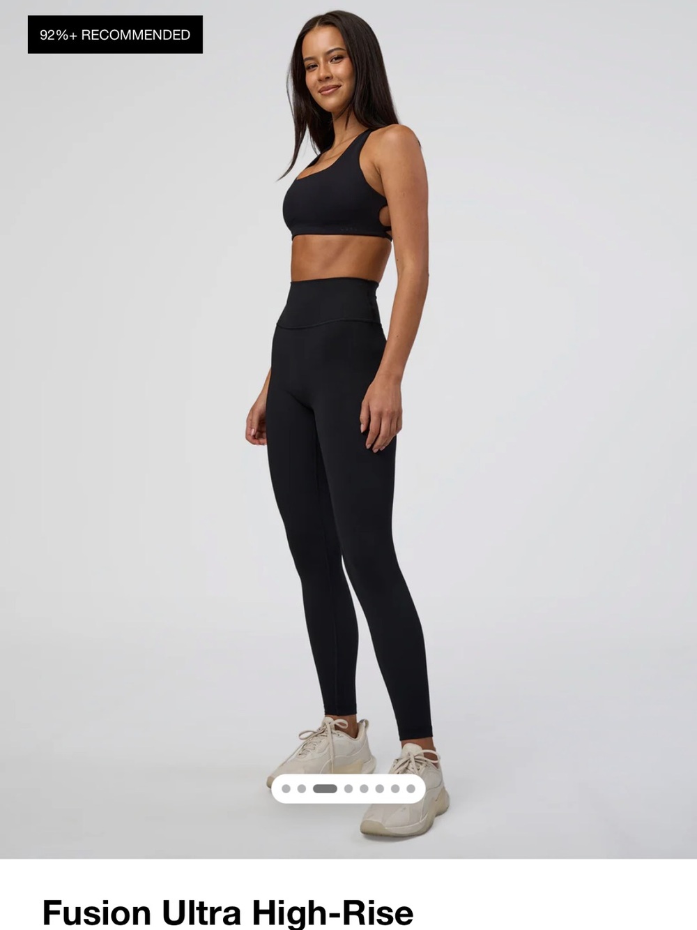 LSKD Black High-Rise Performance Leggings by LSKD
